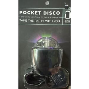 Plug Life Pocket Disco Ball 8 Pin Port iPhone 7 7 Plus 8 8 Plus X Party Time